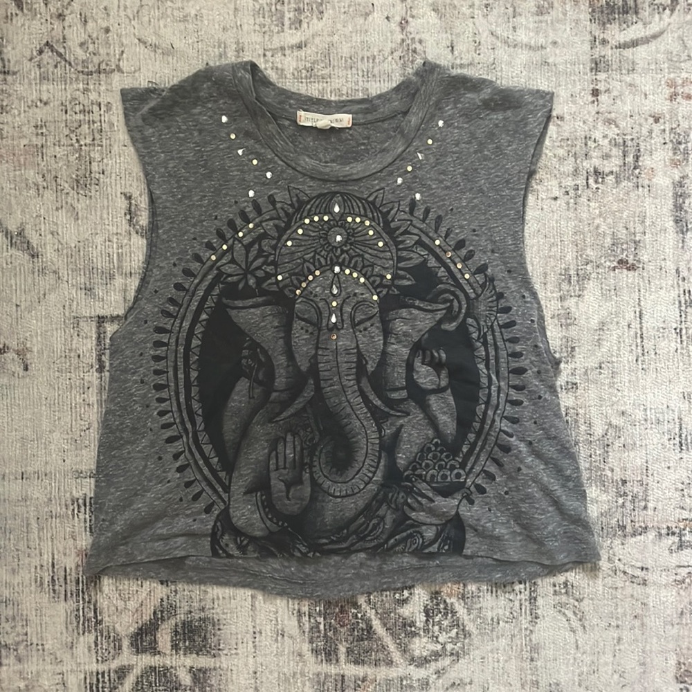 Studded Grey Elephant T-Shirt